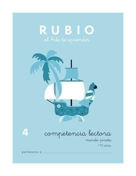 CUADERNO RUBIO A5 COMPETENCIA LECTORA 4 - Pack de 5 unidades