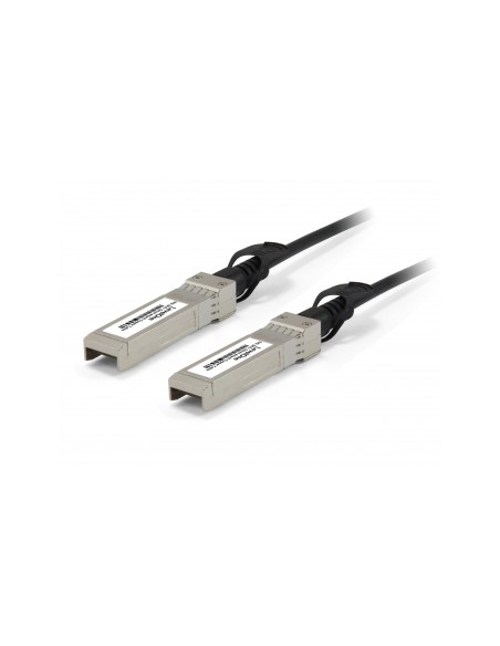 DAC-0103 Cable de fibra óptica e InfiniBand 3 m SFP+ Negro, Acero inoxidable