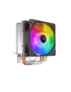 MCPUARGB, Disipador CPU RGB, 2 Heatpipes HCT, TDP 130W, Silencioso, PWM
