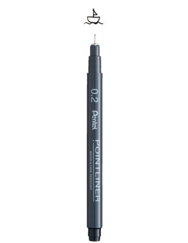 ROTUL.PENTEL CALIBRADO POINTLINER 0,2