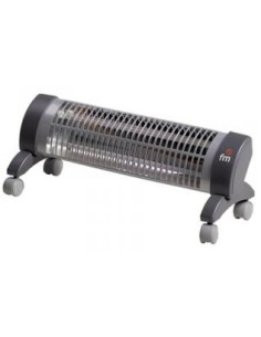 2302-R Calefactor eléctrico de cuarzo Negro, Gris 1200 W