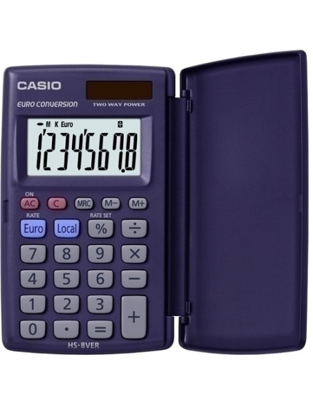 CALCULADORA BOLS.CASIO  8 DIG. HS-8VER