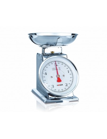 Grandmother Acero inoxidable Encimera Plaza Báscula de cocina mecánica