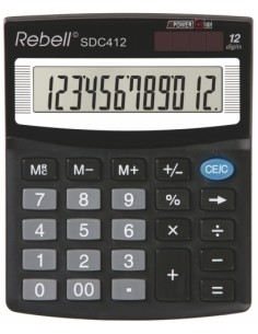 CALCULADORA SOBR.REBELL 12 DIG. SDC412