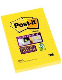 660-S nota autoadhesiva Rectángulo Amarillo Autoadhesivo