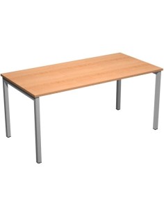 ARTEXPORT MESA ESCRITORIO VENERE 140 CON 4 PATAS DE METAL 40X40MM TABLERO 22MM HAYA