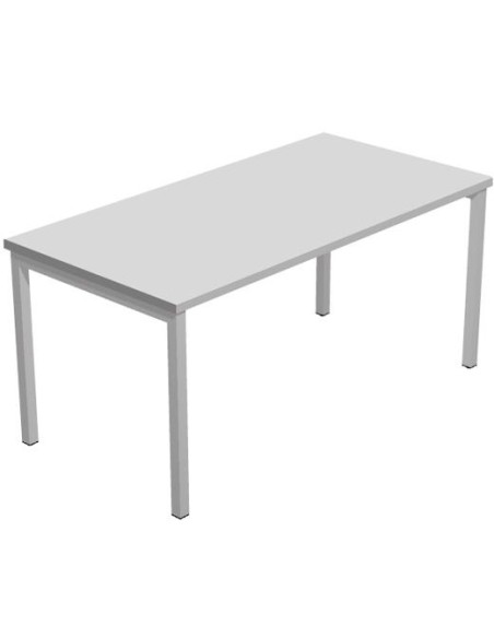 ARTEXPORT MESA ESCRITORIO VENERE 140 CON 4 PATAS DE METAL 40X40MM TABLERO 22MM GRIS