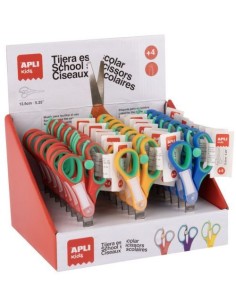 EXP 24 TIJERA ESCOLARES AMBIDIESTRAS PUNTA REDONDA