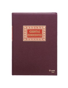 LIBRO DE CONTABILIDAD CUENTAS CORRIENTES FOLIO NATURAL 100 HOJAS NUMERADAS DOHE 09908