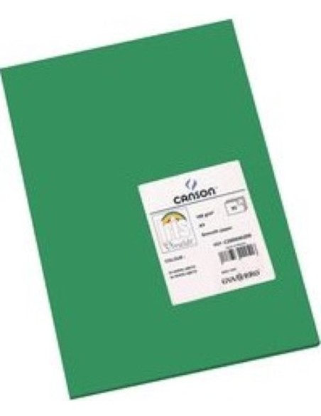 Paq 25 cartulinas iris 50x65 cm color verde abeto 185 g