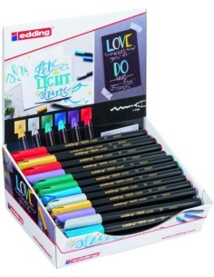 EXPOSITOR 50 ROTULADOR EDDING 1200 METALIC COLORES SURTIDOS