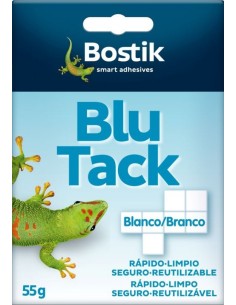 EXP 12 SOBRES BLU TACK BLANCO CUARTEADO 55G