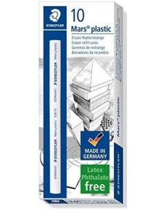 C 10 RECAMBIOS PORTAGOMAS RADETT MARS PLASTIC