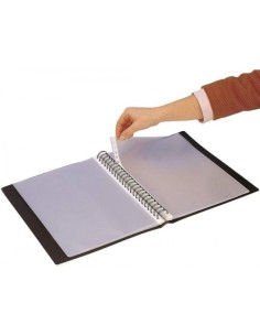 PAQ 10 FUNDAS EXTRAIBLES A4 PIEL NARANJA PARA INampOUT