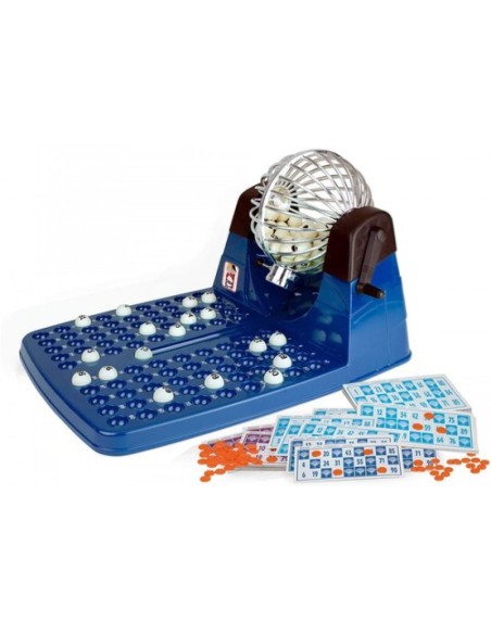 bingo Deluxe con 72 cartones color azul