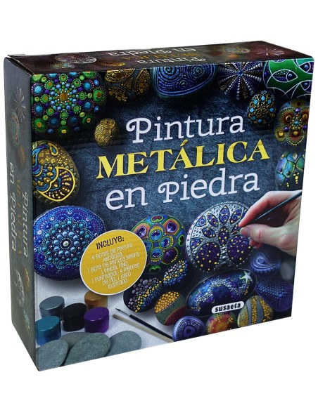 PINTURA METALICA EN PIEDRA
