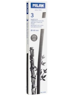 CAJITA 3 BARRITAS CARBONCILLO NATURAL O 6 8MM