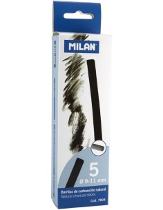 CAJITA 5 BARRITAS CARBONCILLO NATURAL O 9 11MM