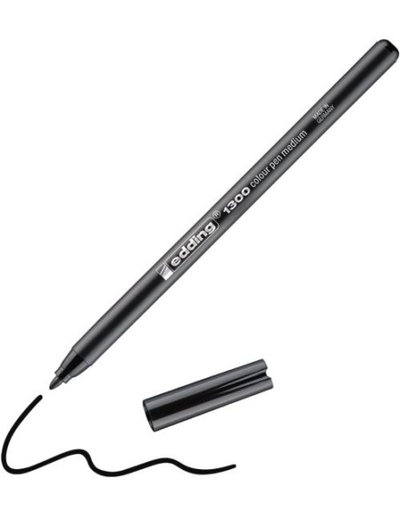 C 10 ROTULADOR EDDING 1300 NEGRO 01 PUNTA DE FIBRA