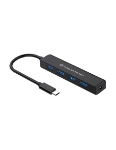 CTC4USB3 hub de interfaz USB 3.2 Gen 1 (3.1 Gen 1) Type-C 5000 Mbit/s Negro