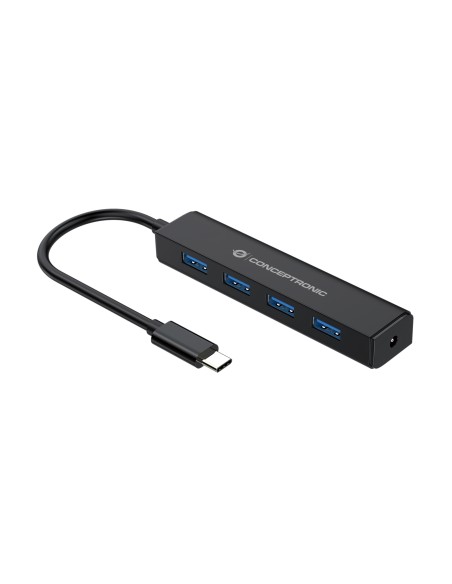 CTC4USB3 hub de interfaz USB 3.2 Gen 1 (3.1 Gen 1) Type-C 5000 Mbit/s Negro