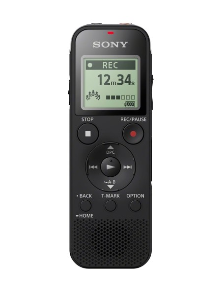 ICD-PX470 dictáfono Memoria interna y tarjeta de memoria Negro