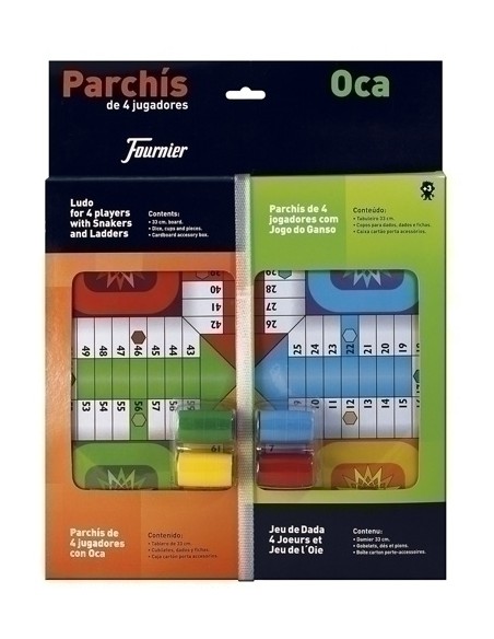 JUEGO PARCHIS OCA 33 CTM. CON ACCESORIOS