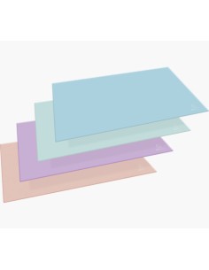 60196D protector de escritorio Cartón Azul, Coral, Verde, Mauve
