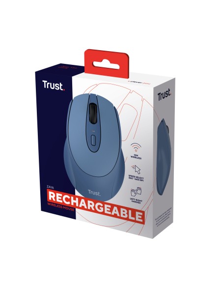 Zaya ratón Ambidextro RF inalámbrico Óptico 1600 DPI