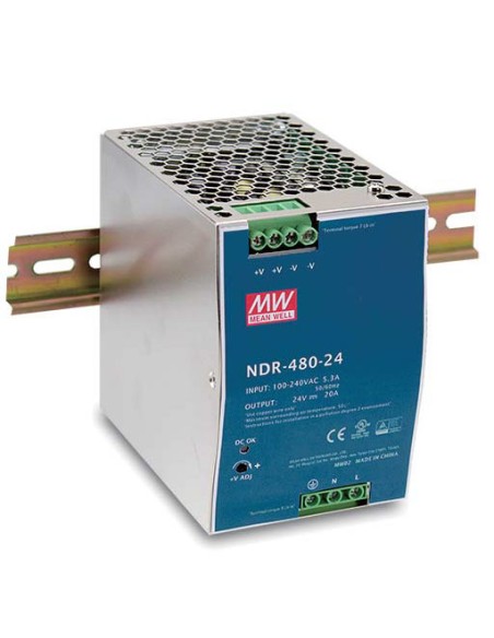 DIS-N480-48 unidad de fuente de alimentación 480 W Acero inoxidable