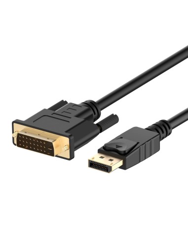 EC1442 adaptador de cable de vídeo 3 m DisplayPort DVI-D Negro