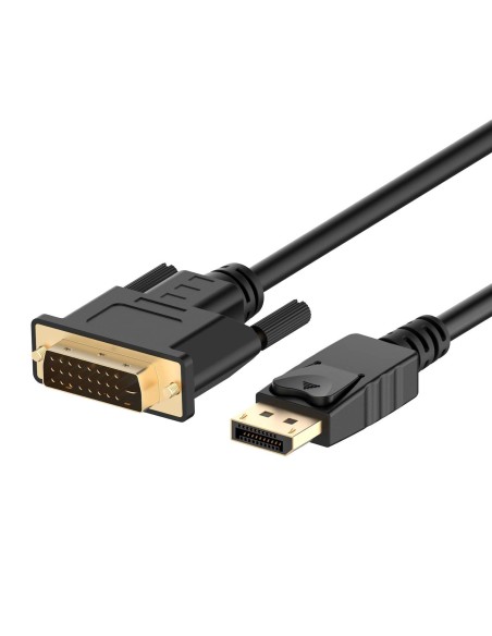 EC1442 adaptador de cable de vídeo 3 m DisplayPort DVI-D Negro