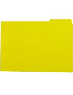 GIO SUBCARPETA CON PESTAÑA LATERAL DERECHA FOLIO CARTULINA 250GR AMARILLO INTENSO -50U-