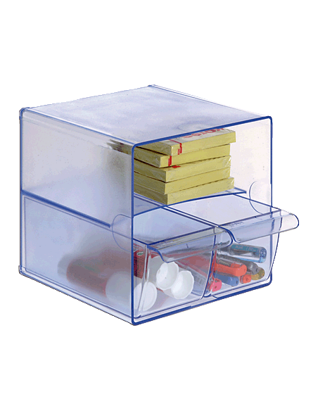 ARC CUBO C/2 CAJONES PEQ.CRISTAL 6706CR