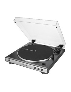 AT-LP60XUSB Tocadiscos de tracción por correa Gris, Metálico Totalmente automático