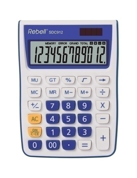 CALCULADORA MESA REBELL 12 DIG. 912 AZUL