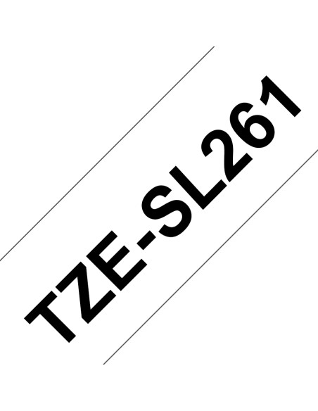 TZE-SL261 cinta para impresora de etiquetas Negro sobre blanco