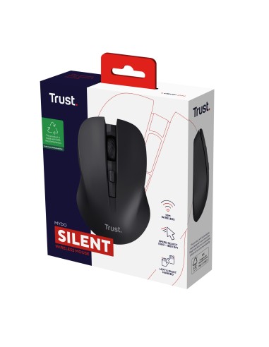 Mydo ratón Ambidextro RF inalámbrico Óptico 1800 DPI