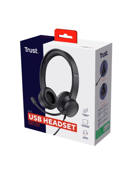 Ayda Auriculares Alámbrico Diadema Llamadas/Música Negro