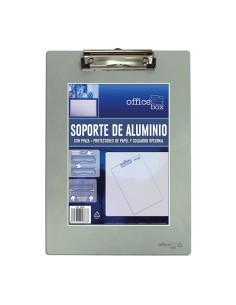 SOPORTE C/PINZA OFFICE BOX ALUMINIO 9666