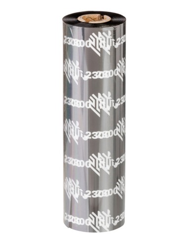 2300 Wax cinta térmica 450 m Negro