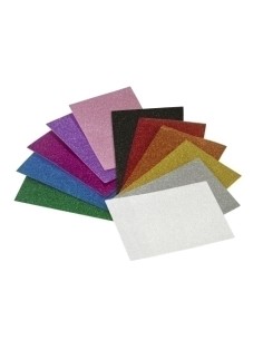 GOMA EVA FAIBO PURPURINA 20x30 ROJO - Pack de 3 unidades