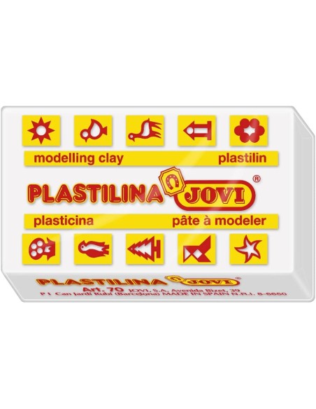 PASTILLAS PLASTILINA 50 G - BLANCO JOVI - 1 pieza(s) 7001