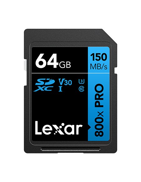 High-Performance 800xPRO 64 GB SDXC UHS-I Clase 10
