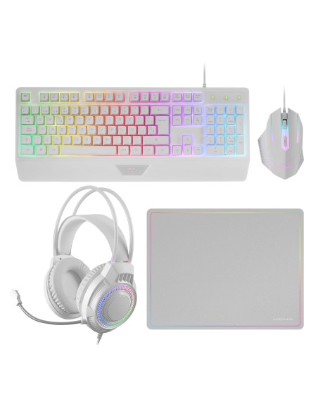 MCP124PRO, Combo Gaming 4en1, Teclado RGB H-Mech con Reposamuñecas, Ratón RGB 3200DPI y Switches HUANO, Auriculares FRGB, Alfomb MCP124PRO, Combo Gaming 4en1, Teclado RGB H-Mech con Reposamuñecas, Ratón RGB 3200DPI y Switches HUANO, Auriculares FRGB, Alfomb