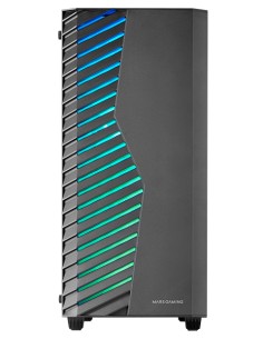 MC-VOLT, Caja Gaming ATX, Ventilador ARGB 120mm, Rejilla Frontal ARGB, Ventana Lateral Completa Cristal Templado, Gestión de Cab