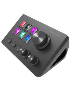 MSD-TWO, Control Deck Compacto, 6 Teclas LCD Personalizables + 3 Botones, 3 Ruedas Multifuncionales, Control Deck Slim Ergonómic