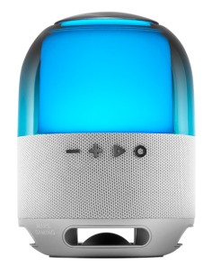 MS-Flow, Altavoz Portátil Bluetooth 15W, Iluminación Orbilight RGB 360°, Sonido Potente con Driver DeepBass 57mm, Altavoz Gaming