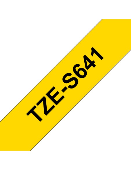 TZE-S641 cinta para impresora de etiquetas Negro sobre amarillo TZ