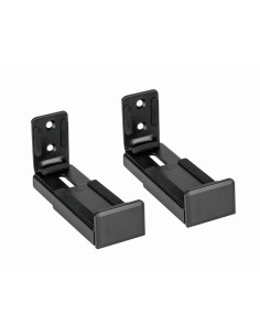 WM-SB-01 soporte de altavoz Pared Acrilonitrilo butadieno estireno (ABS), Acero Negro